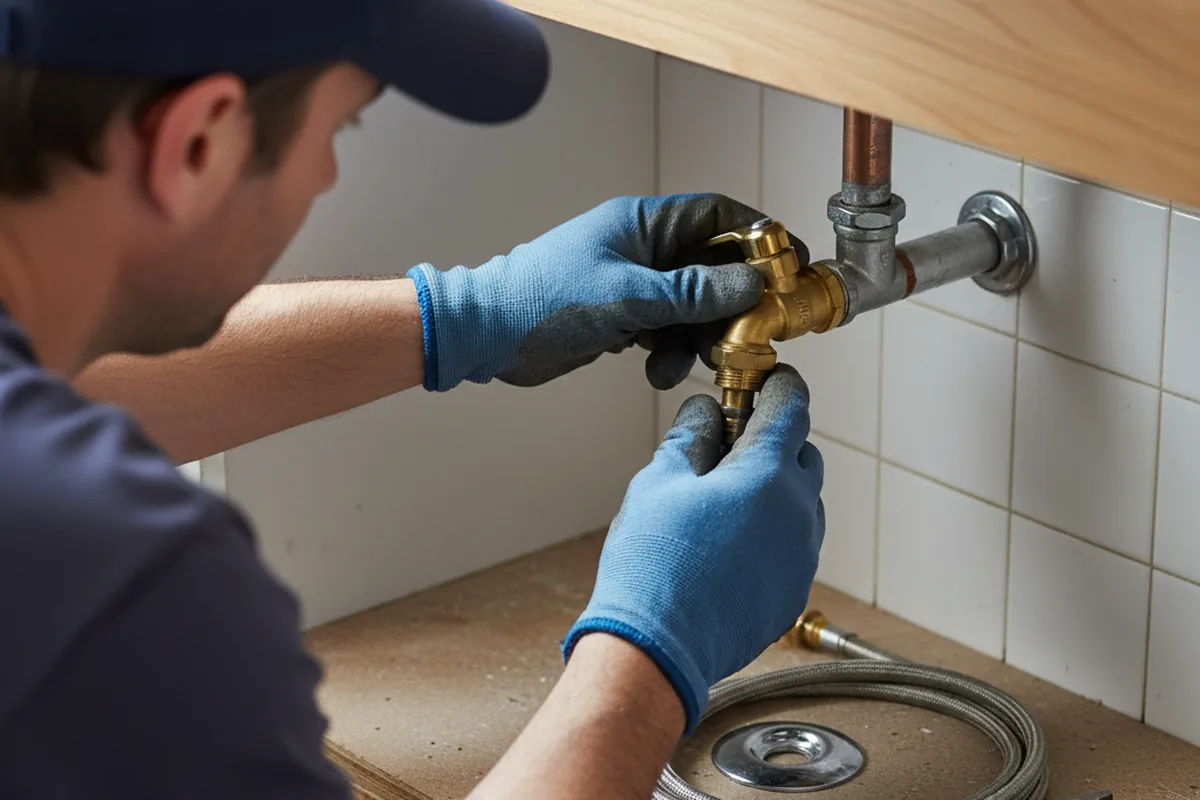Shutoff valve and fitting work during Emergency Plumbing in West Nyack